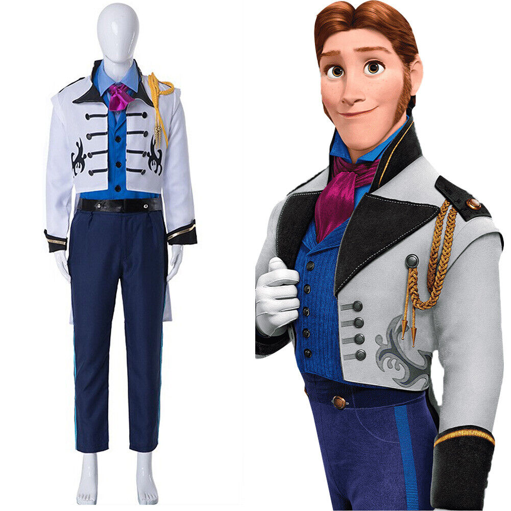 Frozen Hans Prince Cosplay Costume Outfits Halloween Carnival Party Su