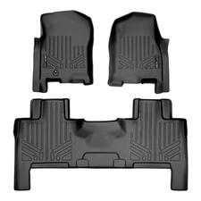 SMARTLINER Custom Fit Floor Mats 2 Row Liner 2007-2010 Ford Expedition Navigator