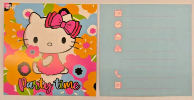 8 Einladungskarten mit 8 Umschläge HELLO KITTY  Kinder Geburtstag Party