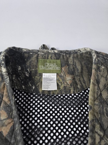 Quail Unlimited Dove Hunter Camo Vest Men’s Size XXL Mossy Oak Hunting Game - Picture 2 of 10