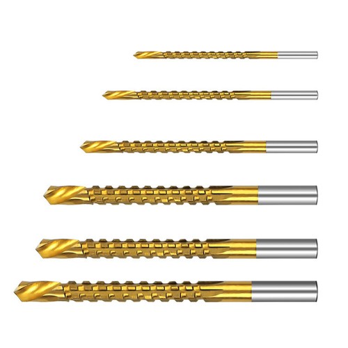 6PCS a a Woodworking Tool Spiral Drill Bit Drill Tap Bits Twists Drill Bit - Picture 12 of 12