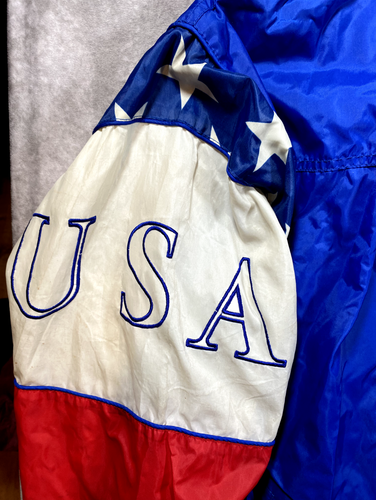 Giacca a vento vintage rara Atlanta 1996 USA Olimpiadi starter color block uomo XL - Foto 3 di 14