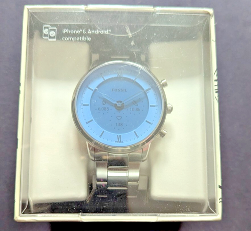 FOSSIL Smartwatch /Hybrid/Gen. 6/Hellblau/Metallarmband/neu OVP