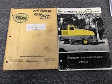 Wayne 770 Street Sweeper Owner Service Repair Manual / Student Handbook
