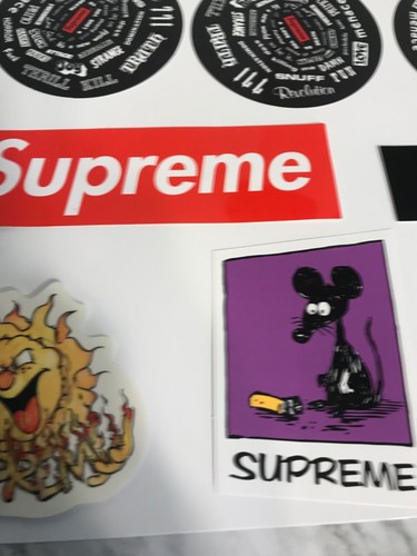 Supreme GOAT TMNT Twelve Stickers McDonalds Travis Scott Cactus Jack Bag Lot - Picture 11 of 12
