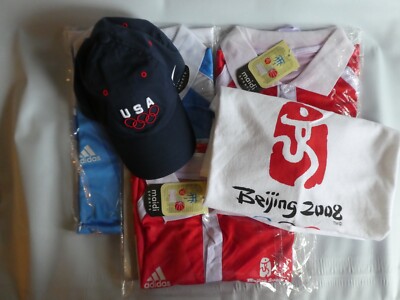 2008 Beijing Summer Olympic Collection (5)  USA NIKE Hat (3) SS  Polo's & 1 SS T