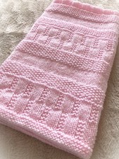 Knitting Pattern ~  Jemima Baby Blanket ~ Paper Copy