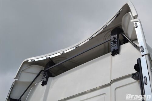 To Fit 2015-2023 MAN TGX XLX Euro 6 Steel Perimeter Wind Kit Side Strips + LEDs - Picture 4 of 5