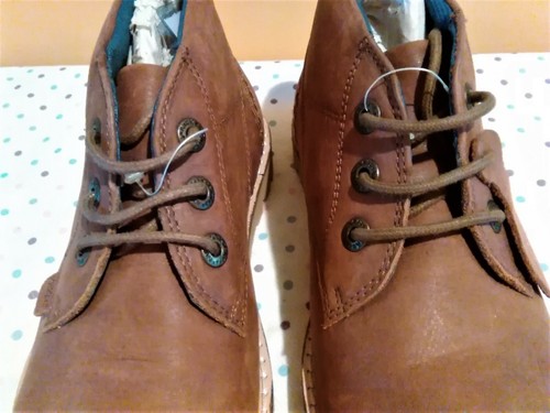 Kickers (Sample) Brushed Leather Kids ankle Boots Size UK 13 EU 32 - Picture 6 of 8