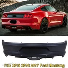 NEW Rear Bumper Cover Fascia For 2015 2016 2017 Ford Mustang GT w/ Sensors
