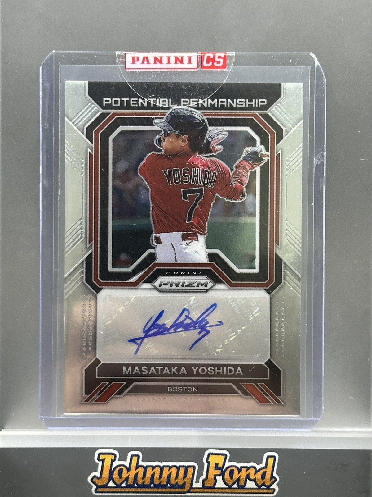 2023 Panini Prizm #PP-MY Masataka Yoshida Potential Penmanship Rookie Auto