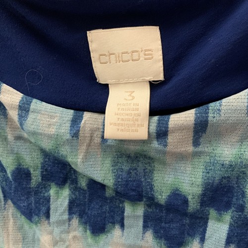 Camicetta Chicos Top Donna Extra Large XL 3 Multicolore Stampa Boho Arte Artistica da Indossare - Foto 3 di 4