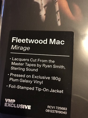 FLEETWOOD MAC MIRAGE VINYL NEW! LIMITED 180G PLUM PURPLE LP! STEVIE NICKS, GYPSY - Picture 2 of 2