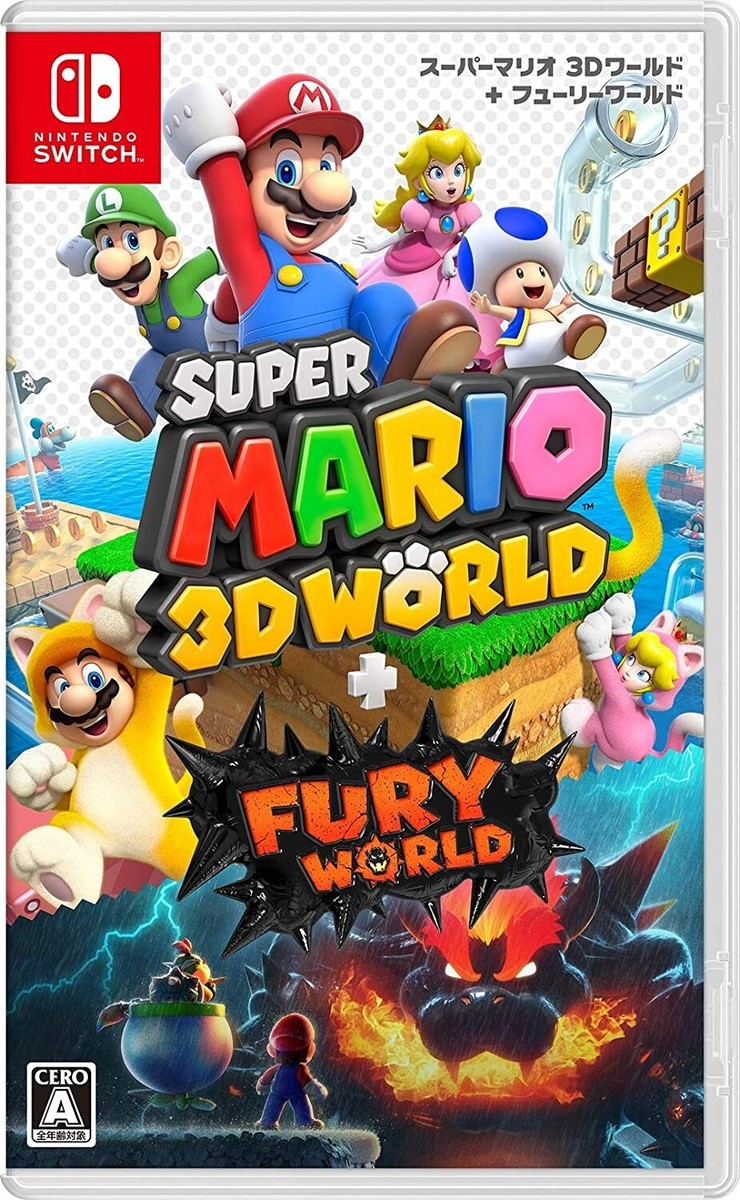 JAPANESE Nintendo Switch video game Super Mario 3D World +