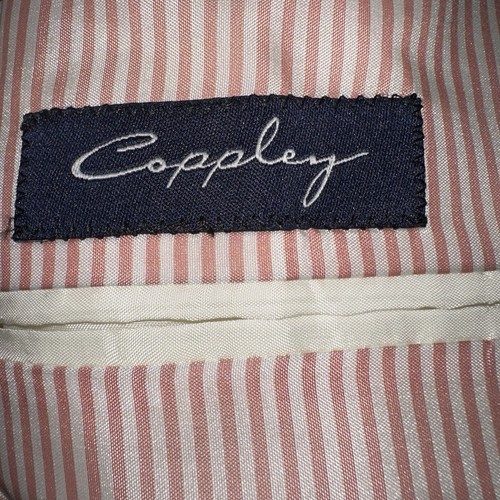 Coppley Blazer Mens 44T Black & Brown Plaid Wool Silk Camden Sport Coat Jacket - Picture 7 of 9