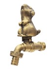 Brass Garden Tap Faucet PIG2 Spigot Vintage Yard Water Home Deco Living Outdoor 