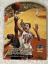 Medallón Fleer Ultra Gold 1999-00 #98G Kornel David novato RARO Bulls Hungría