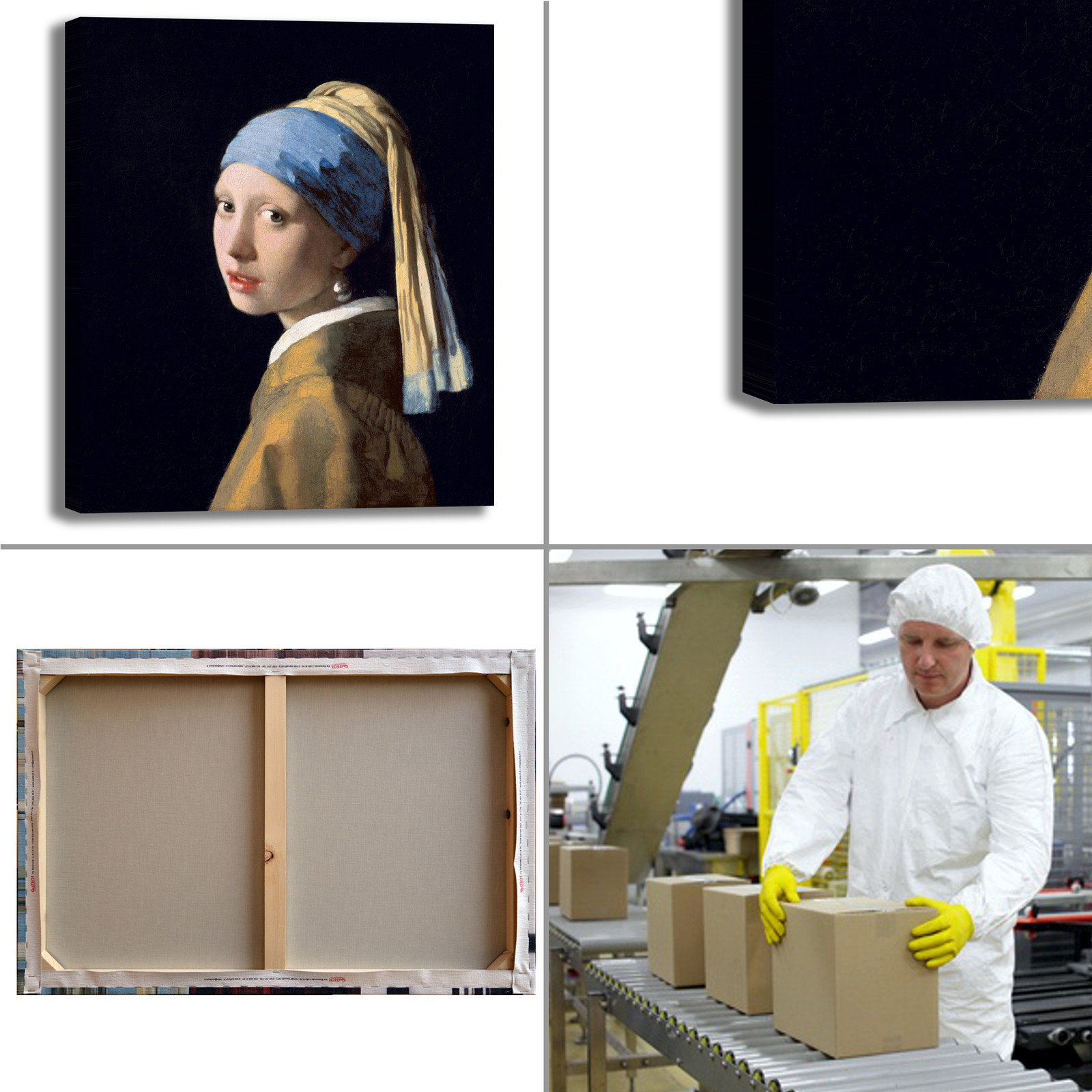 Vermeer ragazza con orecchino di perla quadro stampa arRouge tela dipinto telaio arRouge stampa o b57730 Vermeer ragazza con orecchino di perla quadro stampa arRouge tela dipinto telaio arRouge stampa o b57730