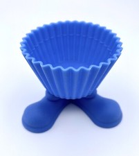 Wilton Silly Feet Silicone Baking Cup Blue Cupcake Mold 2 1/2"