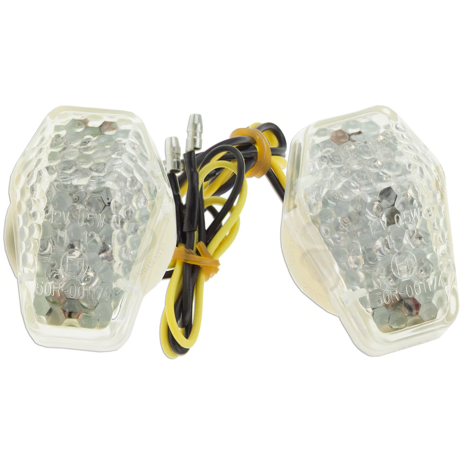 Par de lâmpada de seta de montagem embutida compatível com Honda CBR600RR CBR1000RR - Imagem 3 de 4