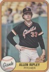 1981 Fleer - Allen Ripley #454