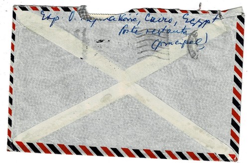 Egypt Lupo Letter 50s Sent to Germany VI - Picture 2 of 2