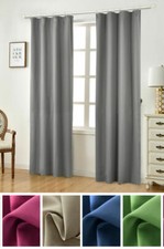 Verdunklungsgardine Kräuselband Leichter Vorhang blickdicht Größe optional e656