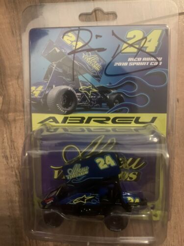2018 Rico Abreu Abreu Vineyards 1/64 Knock Out Sprint Diecast Autographed
