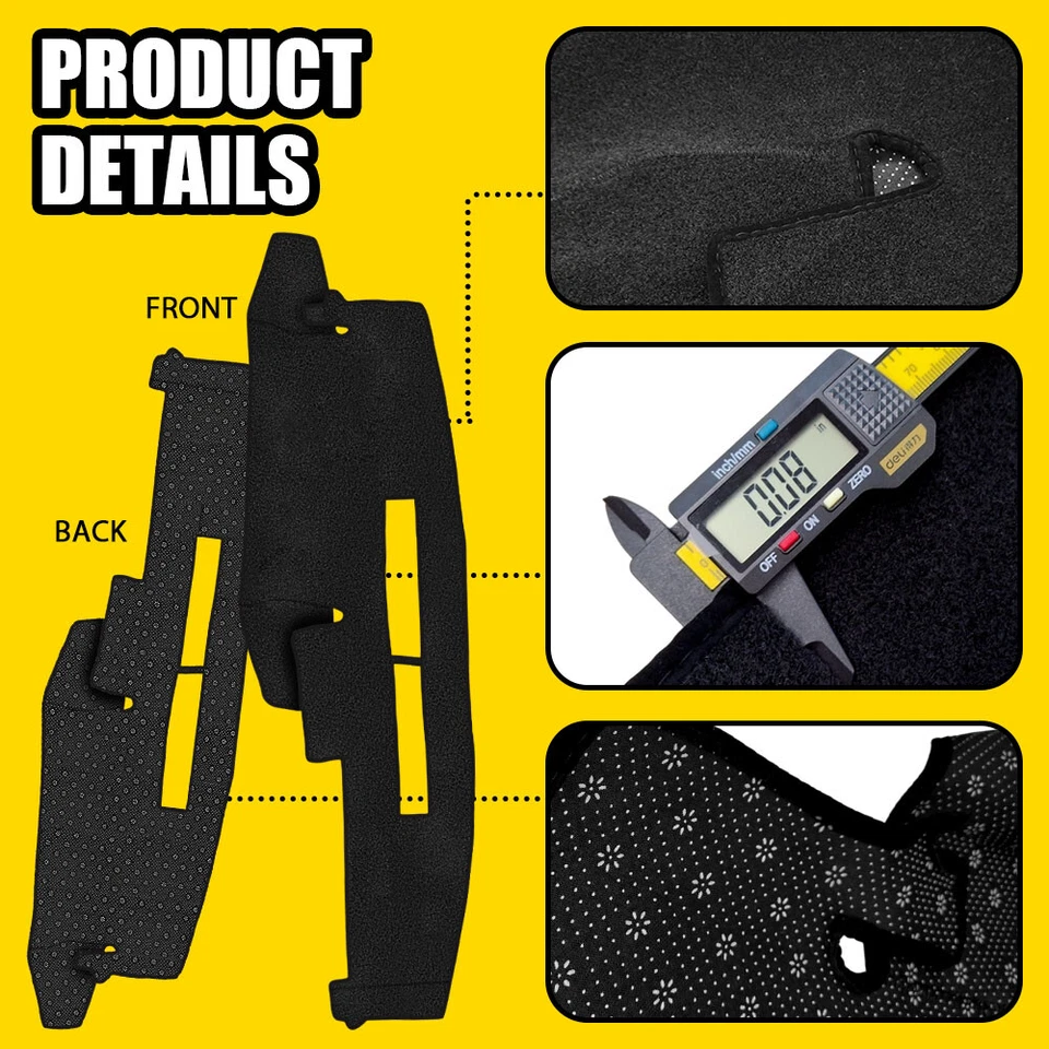 Dashboard Dash Mat Cover Pad Carpet For 1988-1994 Chevrolet C/K1500 Silverado - Image 3 of 4