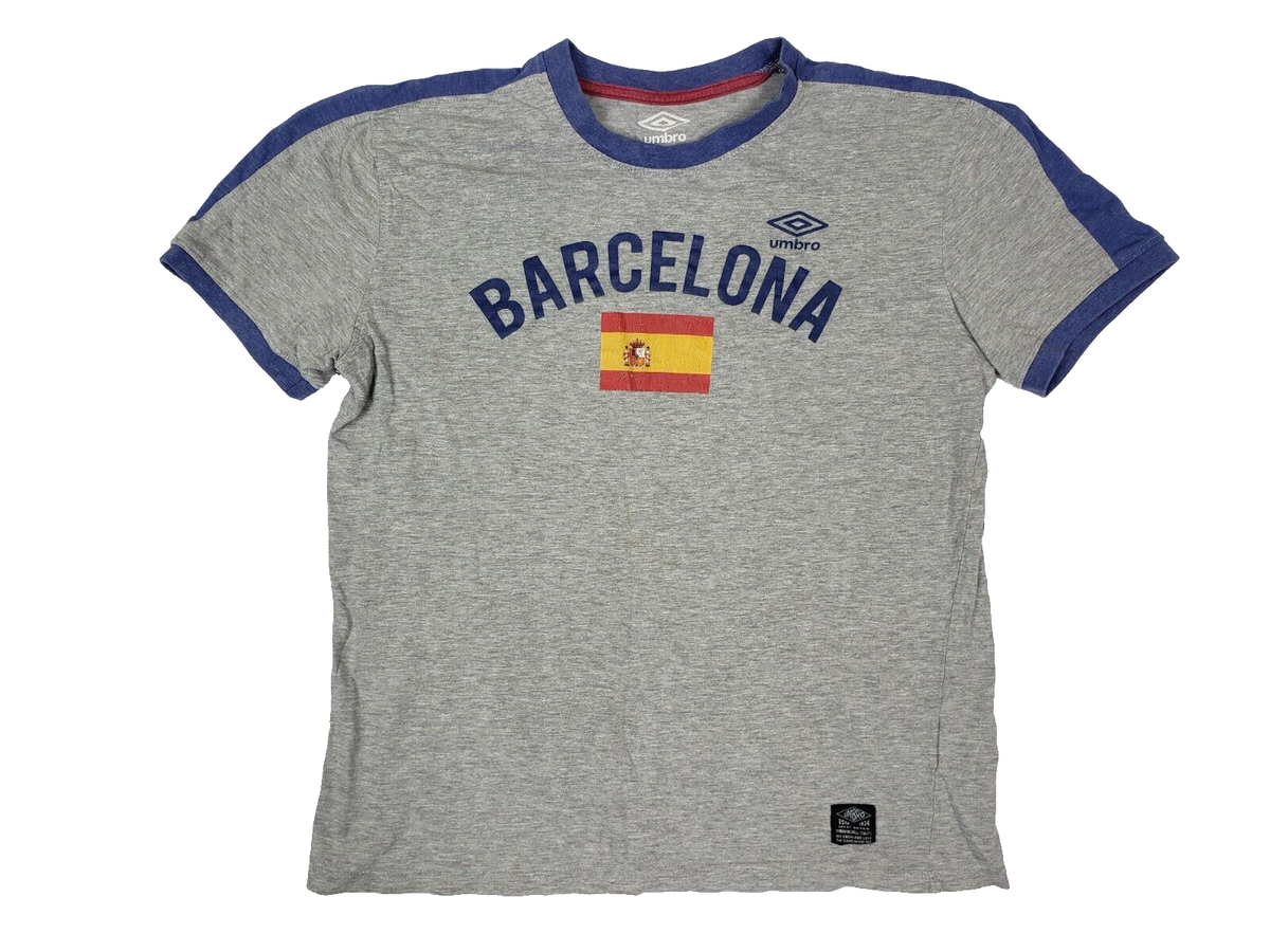 Umbro Men's Medium gray Barcelona t-shirt shortsleeve
