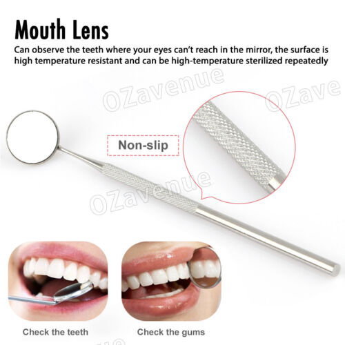 7pcs Stainless Dental Tool Set Kit Dentist Teeth Clean Hygiene Mirror Care A - Picture 5 of 11