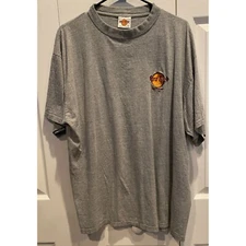 Hard Rock Cafe Amsterdam T-Shirt, XL Gray Tee 100% Cotton, Dutch Souvenir