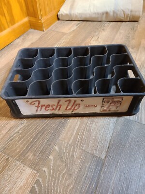 Vintage Fresh up 7up Seven Up SODA Crate Heavy Plastic Case ONLY