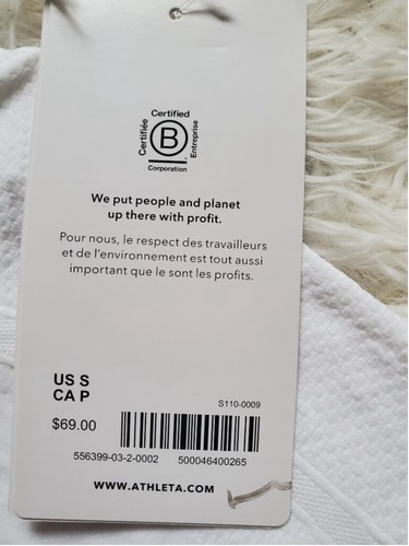 Athleta Momentum Polo Tank Tennis Golf White Size Small RT$69 - Picture 11 of 15