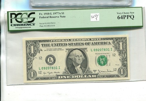 1977 A $1 SAN FRANCISCO CA CURRENCY NOTE PCGS 64 2622T