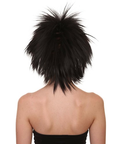Funky Punk Black Wig HW-1262 - Picture 4 of 9