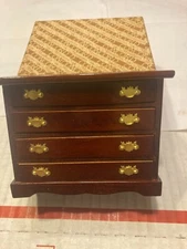 CONCORD DOLLHOUSE  MUSEUM BURGUNDY BUFFET, DRESSER, CABINET #3052, M/OB, NICE!!