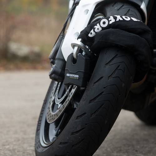 OXFORD HARDCORE XC SOLD SECURE MOTORCYCLE SECURITY CHAIN AND LOCK 2.0M - Picture 2 of 5