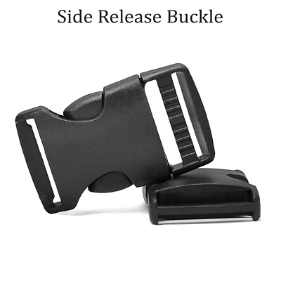 Tri Glide Slide Release Schnalle schwarz 25 mm für Gurtbänder Haustier Kragen Rucksack