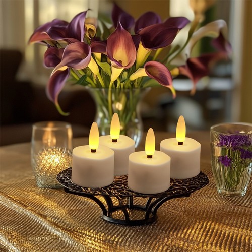 6pcs Flameless Rechargeable LED Candles Tea Light with Remote Battery Operated - Picture 14 of 23