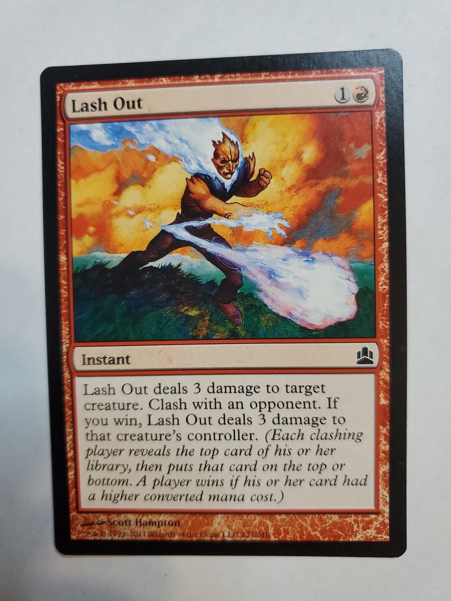 MTG Magic The Gathering Card Lash Out Instant Red Commander | eBay