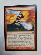 MTG Magic The Gathering Card Lash Out Instant Red Commander 