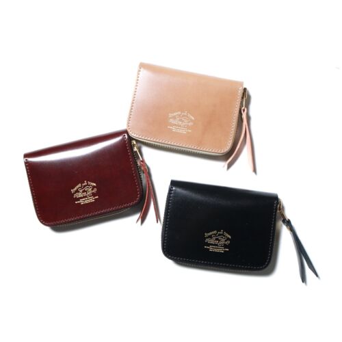 THE SUPERIOR LABOR Cordovan Zip Small Wallet Black color SL0193 Round Zipper - Bild 3 von 5