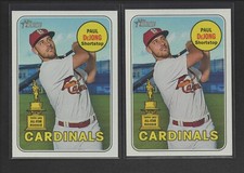 2018 Topps Heritage ERROR VARIATION 1969 Trophy *** PAUL DeJONG  SP #320   MINT