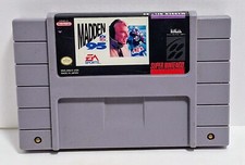 1995 ELECTRONIC ARTS SNES SUPER NINTENDO MADDEN NFL 95 FOOTBALL TESTED WORKS