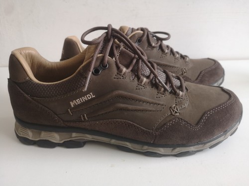 Herren Wander Schuhe Schnürer MEINDL Bogota LF Gr 42 UK 8 braun Leder