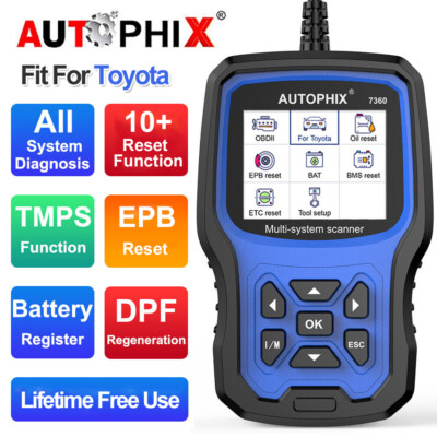 Autophix 7360 Automotive OBD2 Scanner All System Diagnostic Tool Fit For Toyota