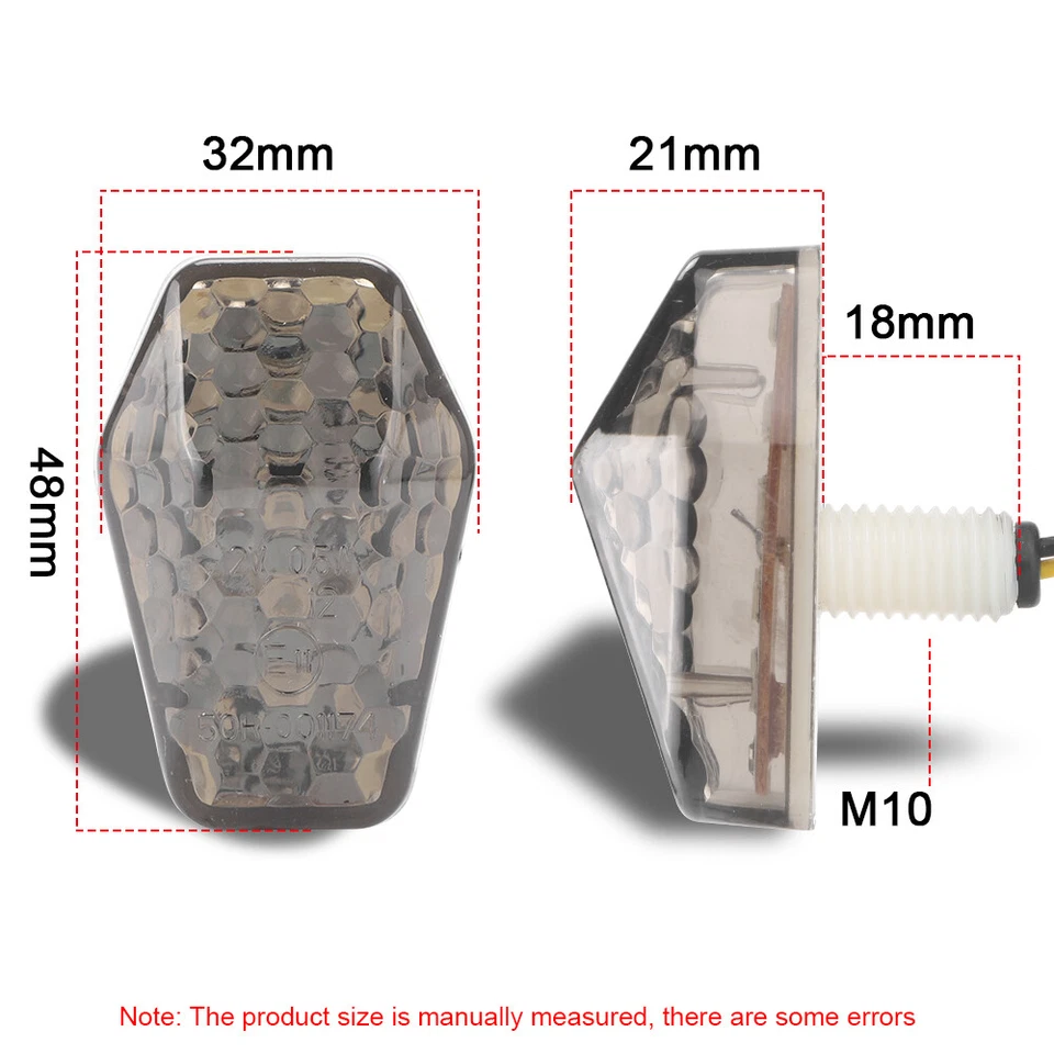 Luz LED intermitente para motocicleta Suzuki GSXR1000 GSXR600 GSXR750 Bandit 600 Foto 4 de 4