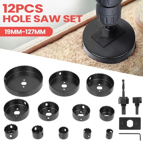 16Tlg Metall Lochsäge Holz Bohrkrone Dosenbohrer Kreisschneider Set 19-127mm DHL - Bild 10 von 15