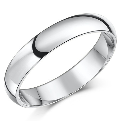 Palladium (950) Wedding Ring Solid Hallmarked Court Shaped Band Sizes R-Z - Picture 2 of 11